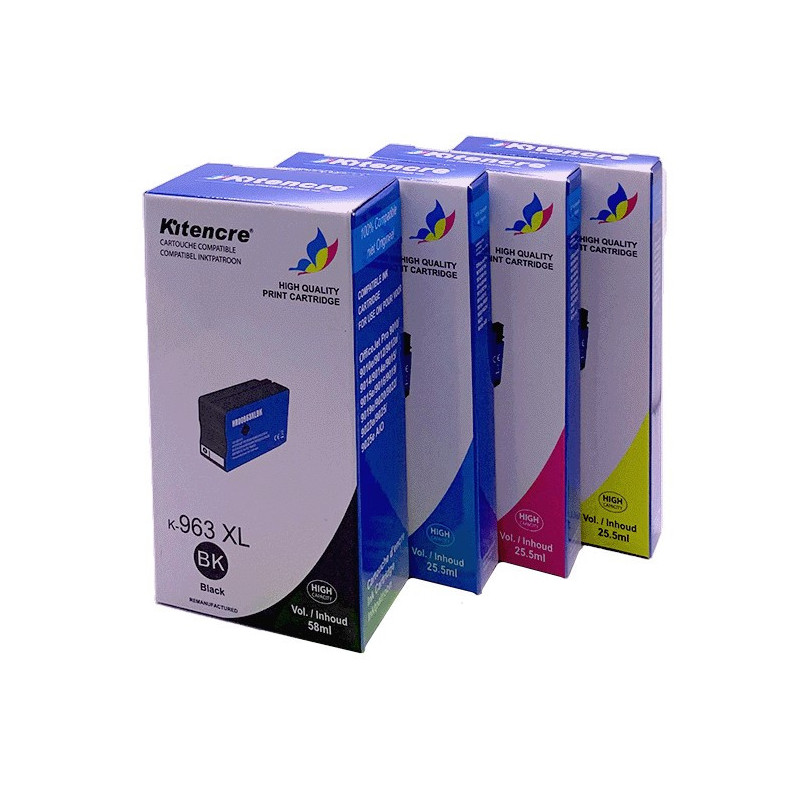 Lot 4 Cartouches N° 953 XL Noir+Cyan+Magenta+Jaune