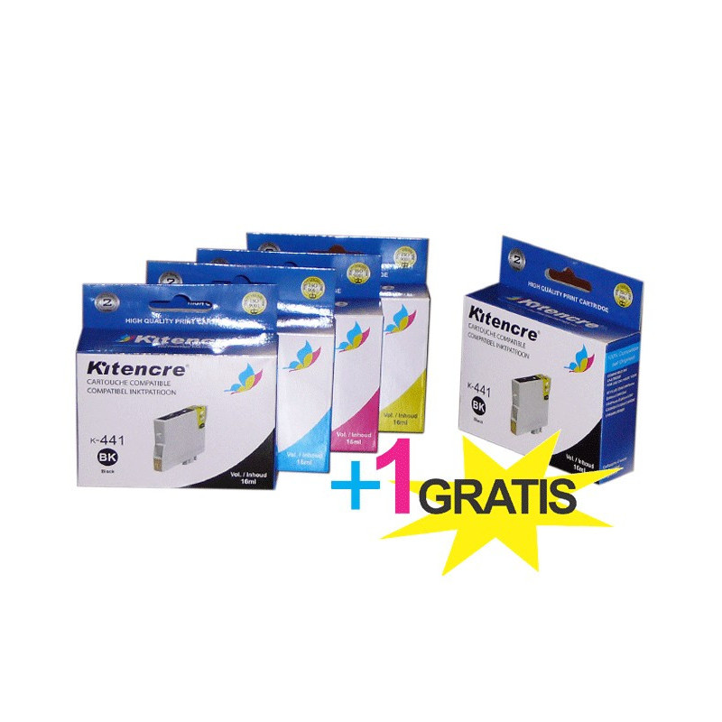Lot  4 Cartouches + 1 GRATUITE - T0445
