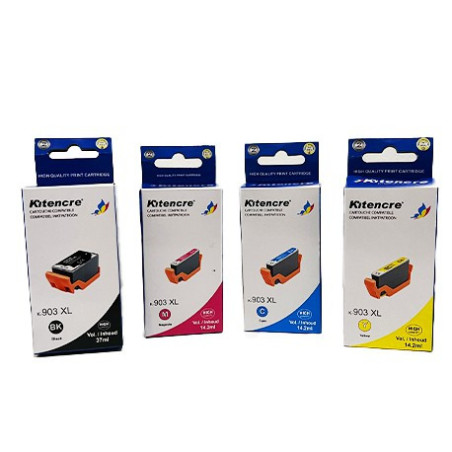 Lot 4 Cartouches N° 903 XL Noir+Cyan+Magenta+Jaune