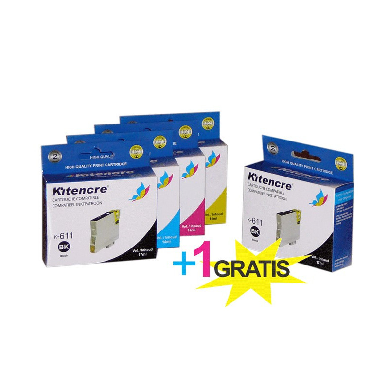 Lot 4 Cartouches + 1 GRATUITE - T0615
