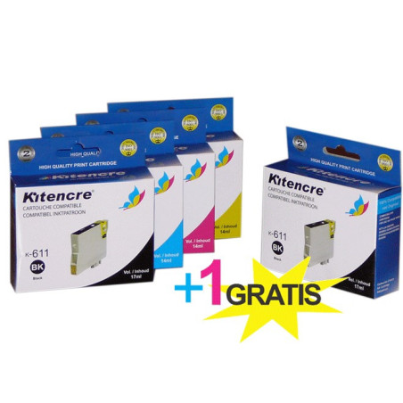 Lot 4 Cartouches + 1 GRATUITE - T0615