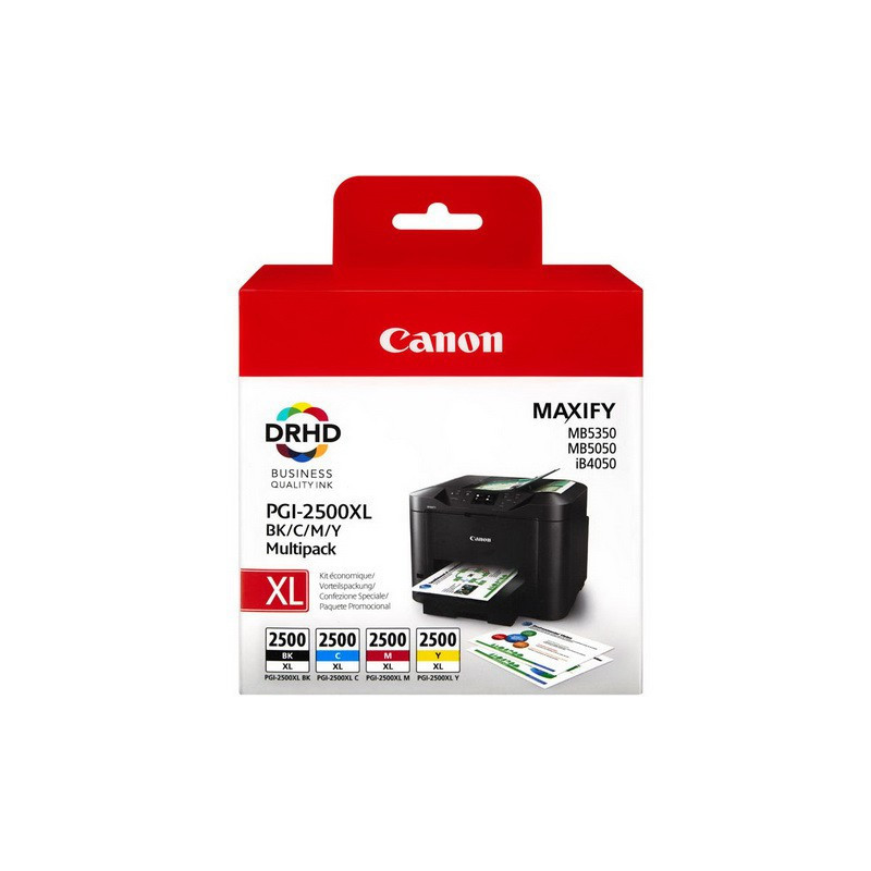Canon PGI-2500XL - Pack de 4 couleurs - BK/C/M/Y