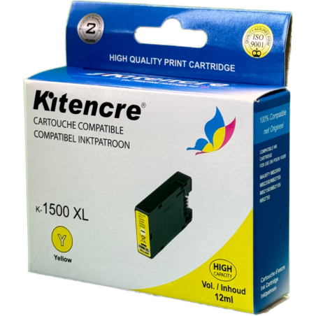 Cartouche d'encre PGI-1500 XL Jaune