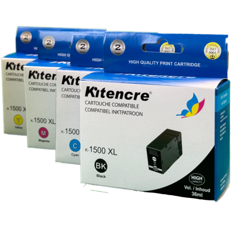 PGI-1500XL - Pack de 4 couleurs - BK/C/M/Y