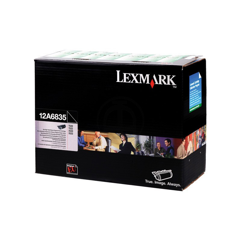 Toner Lexmark 12A6835 Noir HC