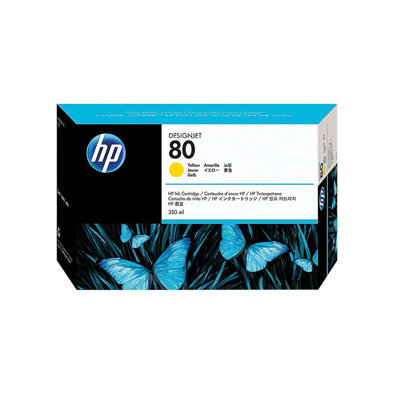 Cartouche d'encre HP N°80 HC Jaune