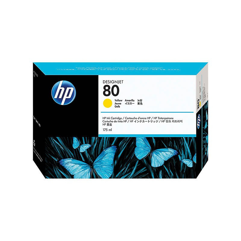 Cartouche d'encre HP N°80 Jaune