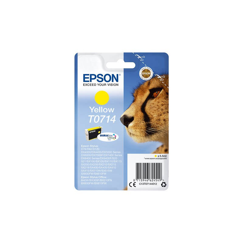 Cartouche d'encre Epson T0714 Jaune