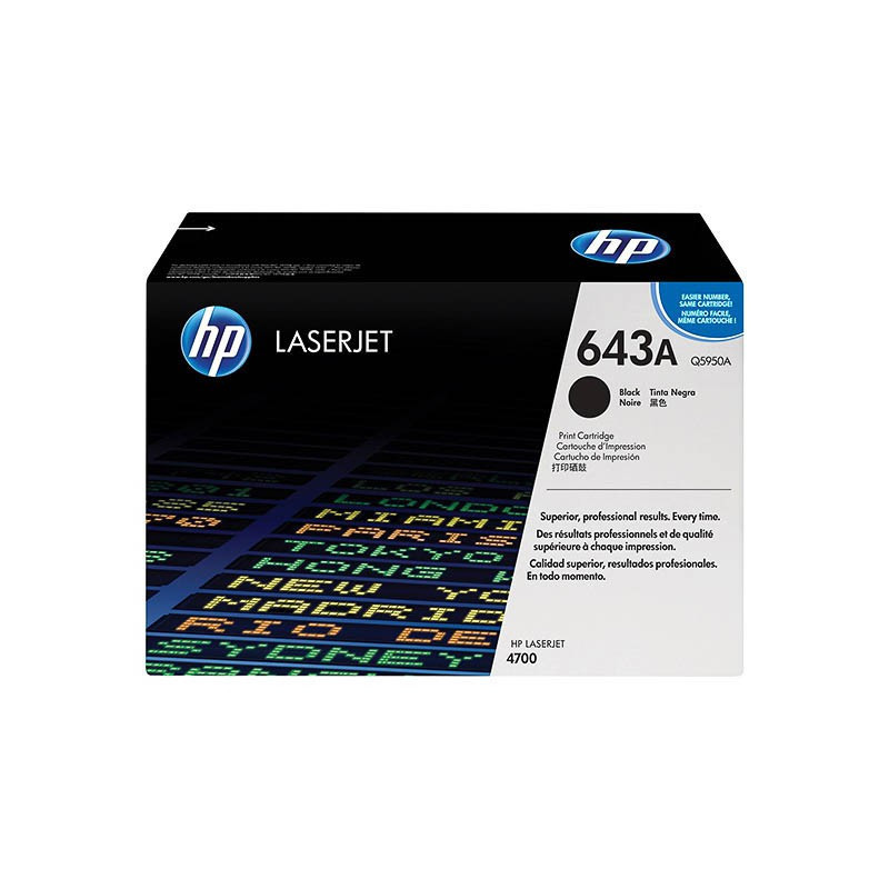 Toner HP Q5950A - 643A Noir