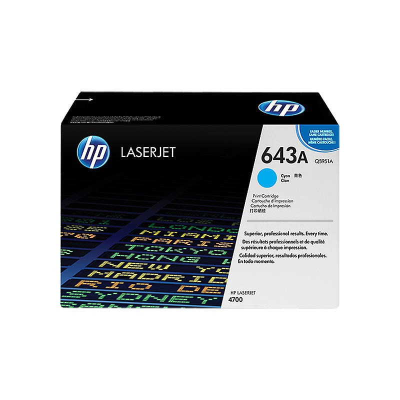 Toner HP Q5951A - 643A Cyan