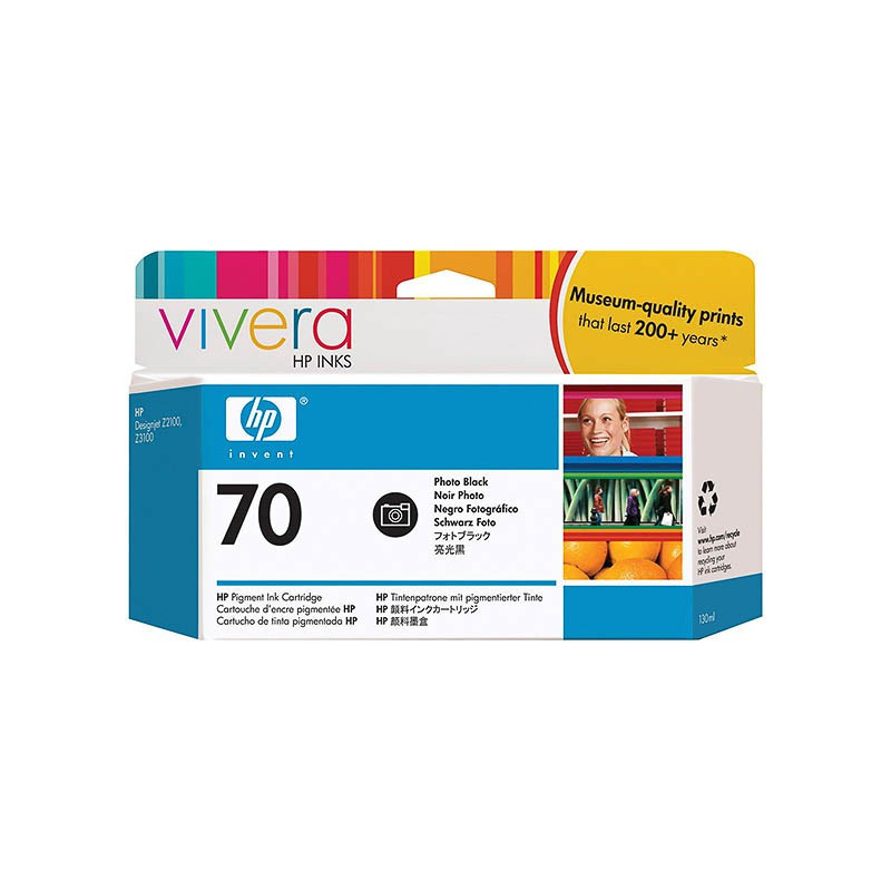 Cartouche d'encre HP N°70 Noir Photo