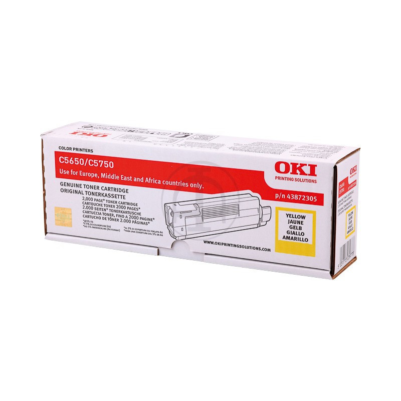 Toner OKI C5650/C5750 Jaune