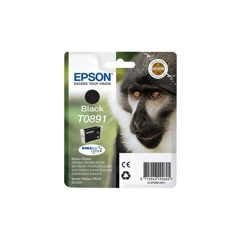 Cartouche d'encre Epson T0891 Noir