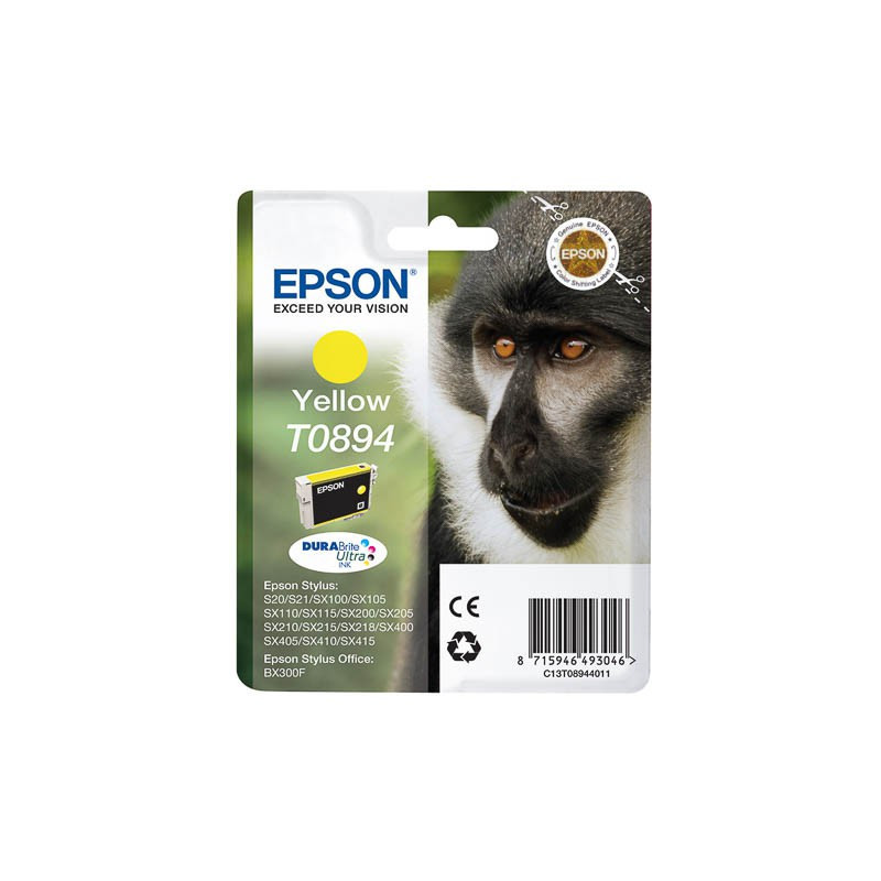 Cartouche d'encre Epson T0894 Jaune