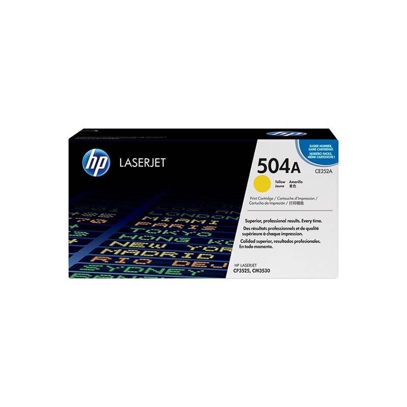 Toner HP CE252A - 504A Jaune