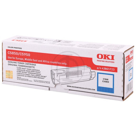 Toner OKI C5850/C5950 Cyan