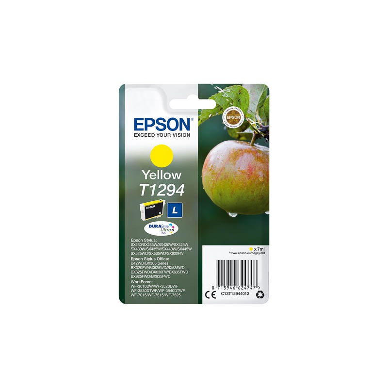 Cartouche d'encre Epson T1294 Jaune