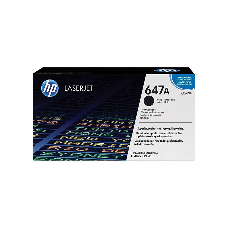 Toner HP CE260A - 647A Noir