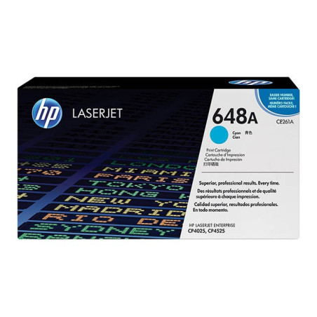 Toner HP CE261A - 648A Cyan