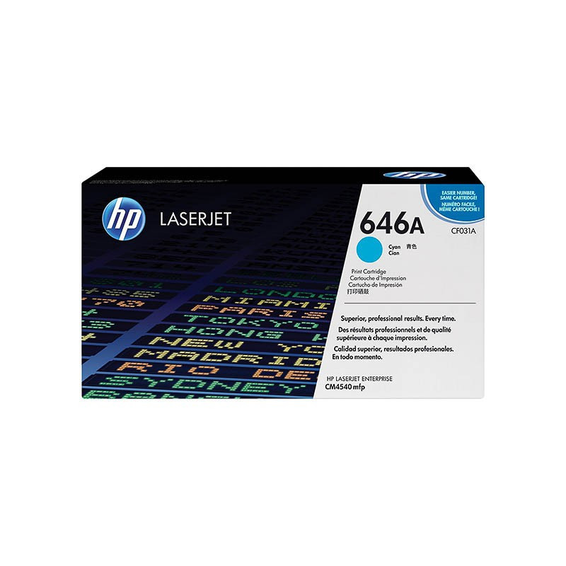 Toner HP CF031A - 646A Cyan