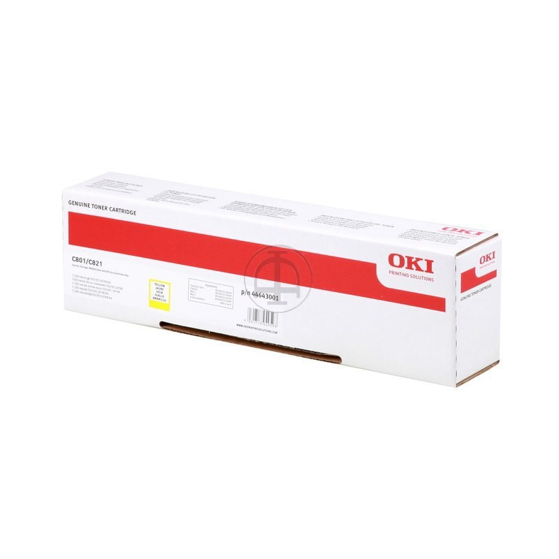 Toner OKI C801/C821 Jaune