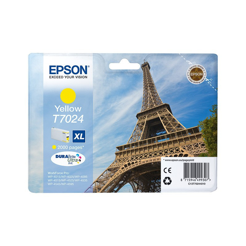Cartouche d'encre Epson T7024 XL Jaune