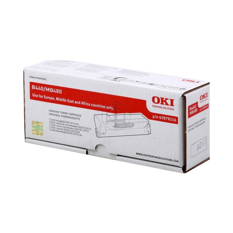 Toner OKI B440/B480 Noir HC