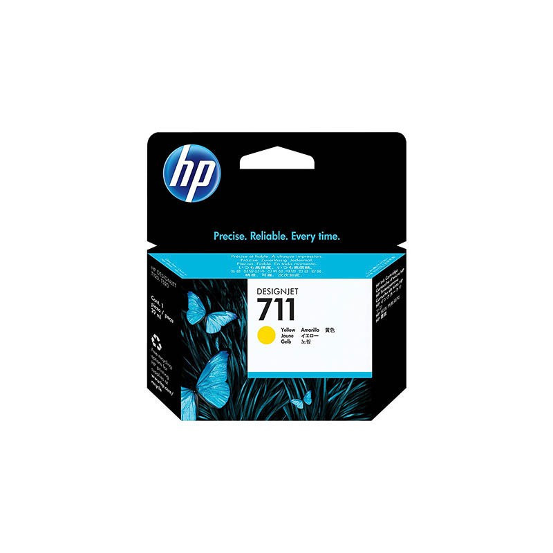 Cartouche d'encre Hp 711 Jaune