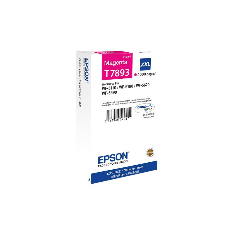 Cartouche d'encre Epson T7893XXL Magenta