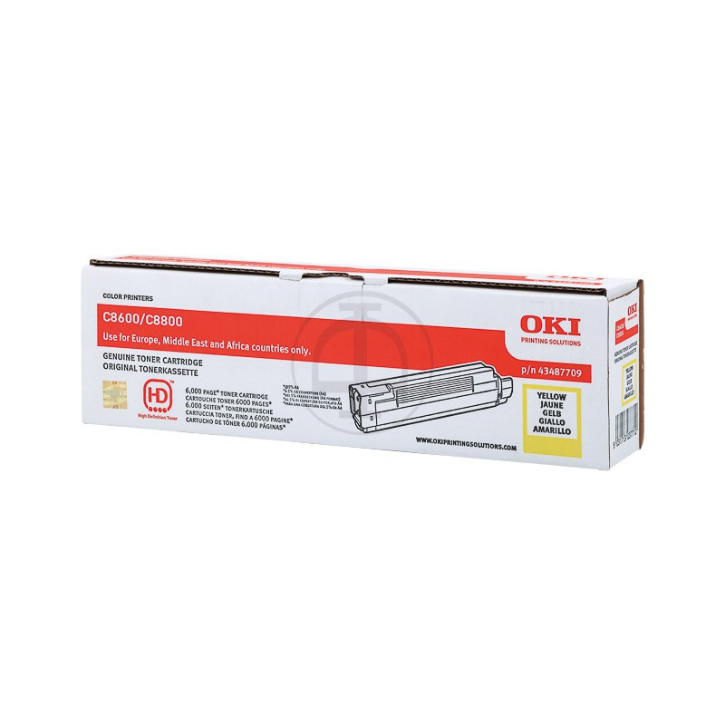 Toner OKI C8600/8800 Jaune