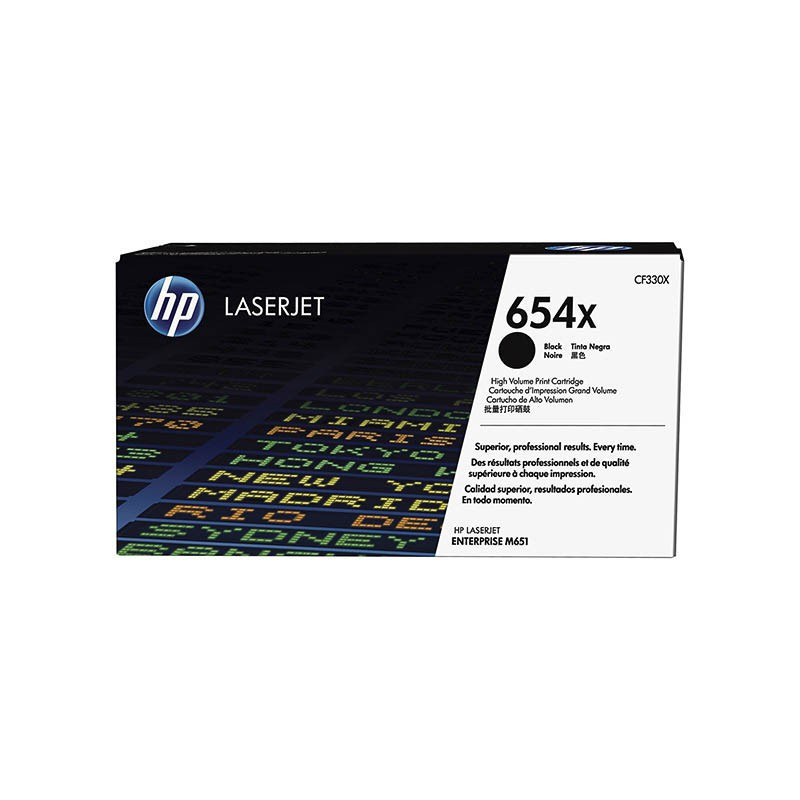 Toner HP CF330X - 654X Noir