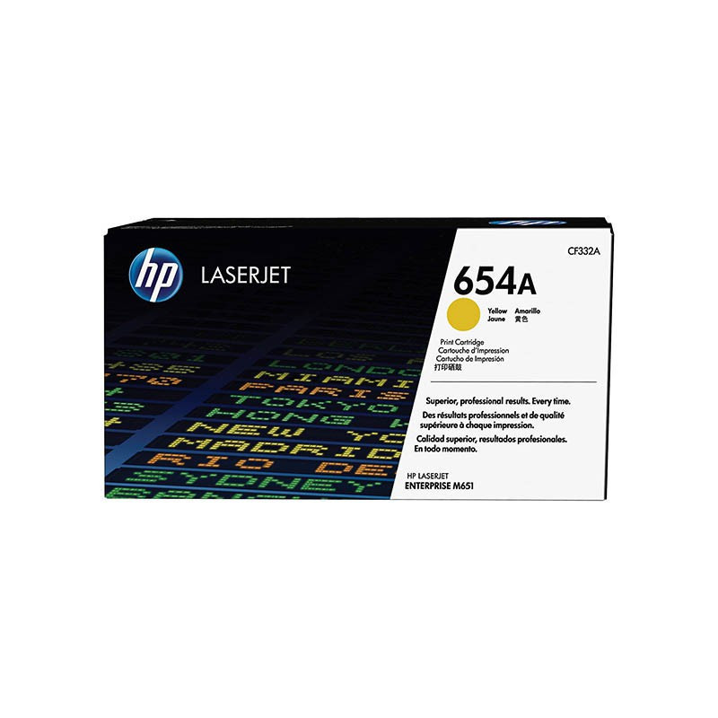 Toner HP CF332A - 654A Jaune