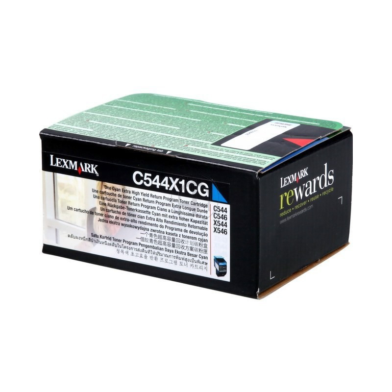 Toner Lexmark X544/C544 Cyan HC