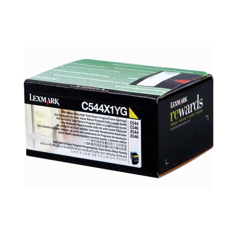 Toner Lexmark X544/C544 Jaune HC