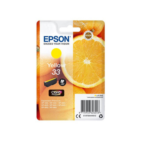 Cartouche d'encre Epson 33 Jaune