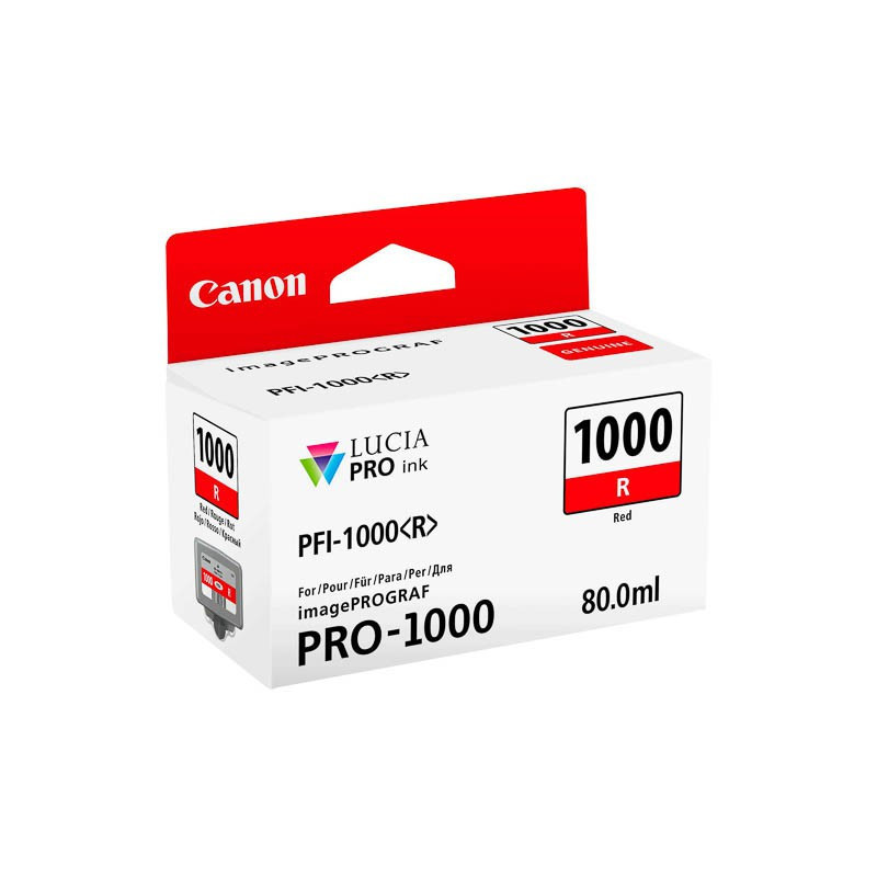 Cartouche d'encre Canon PFI 1000 R Rouge
