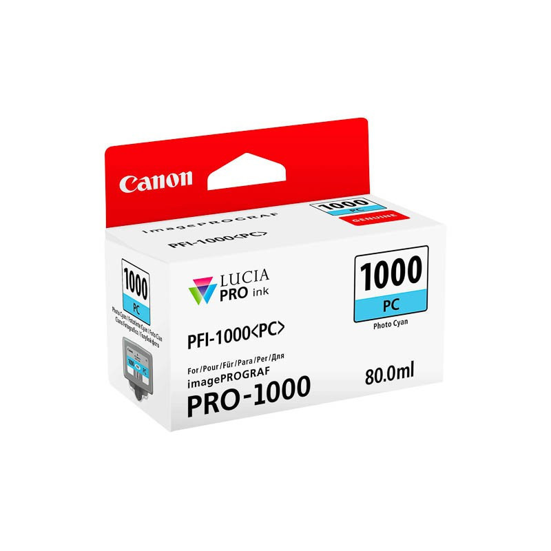 Cartouche d'encre Canon PFI 1000 PC Photo Cyan