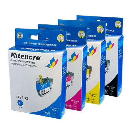 Pack de 4 Cartouches LC-421XL K / C / M / Y