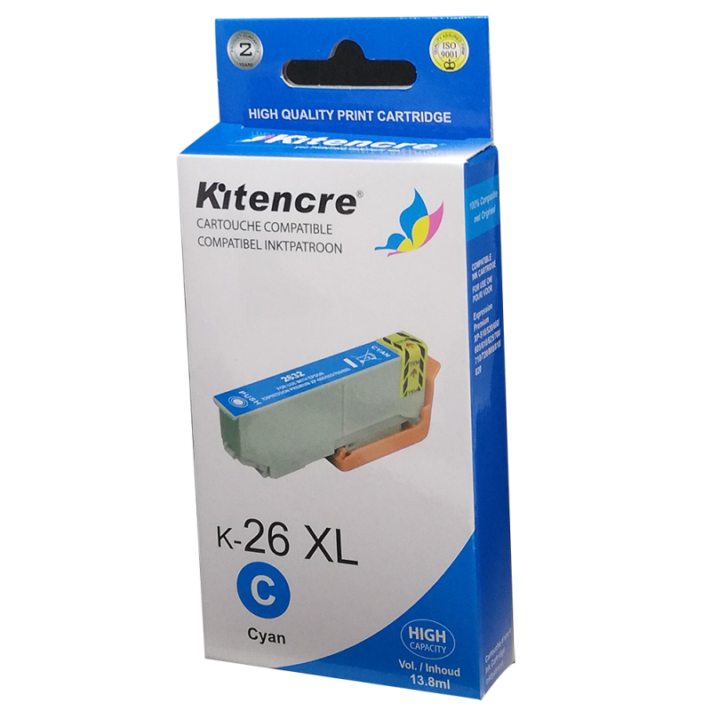 Cartouche d'encre 26 XL Cyan