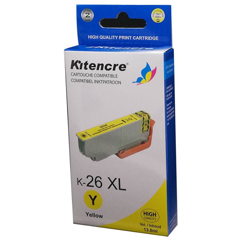 Cartouche d'encre 26 XL Jaune