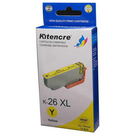 Cartouche d'encre 26 XL Jaune