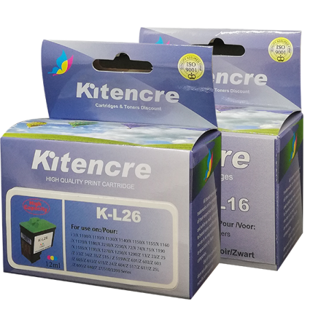 Cartouches d'encre 16 + 26 - Pack