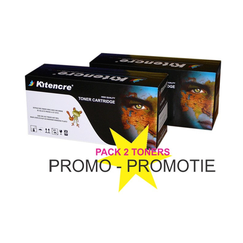 Pack 2 Toners 85A Noir