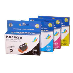 Lot 4 Cartouches N°364 XL K / C / M / Y