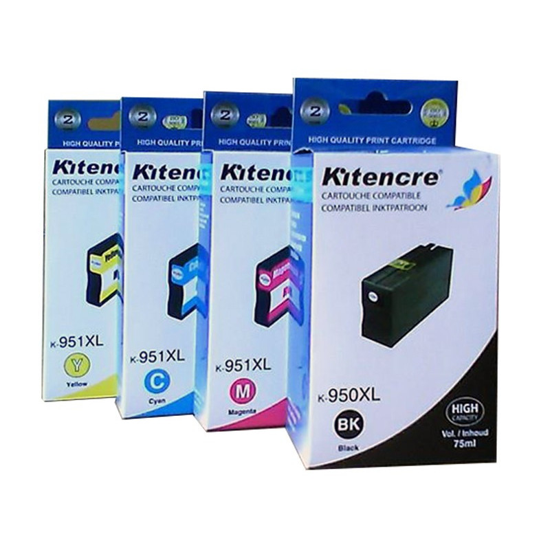 Lot 4 Cartouches N°950/951 XL K / C / M / Y