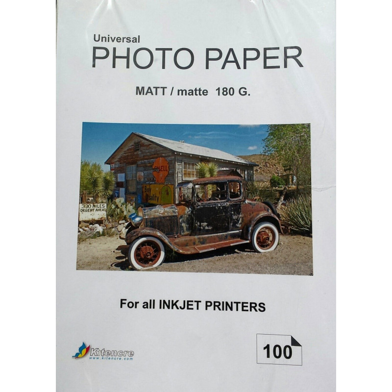 Papier Photo Mat A4 - 140G 100 Feuilles Mat
