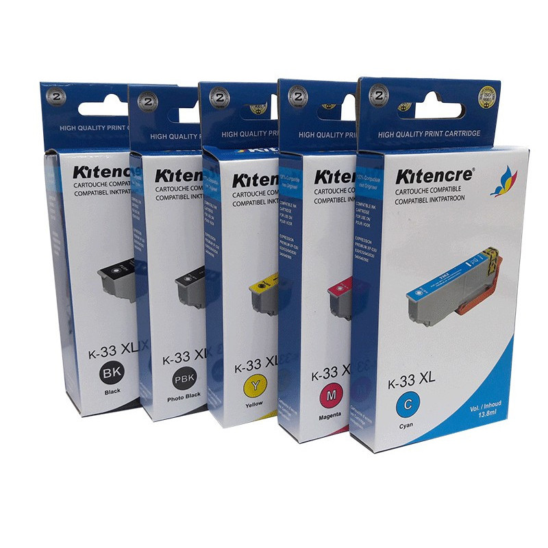 Pack 5 Cartouches - 33 XL
