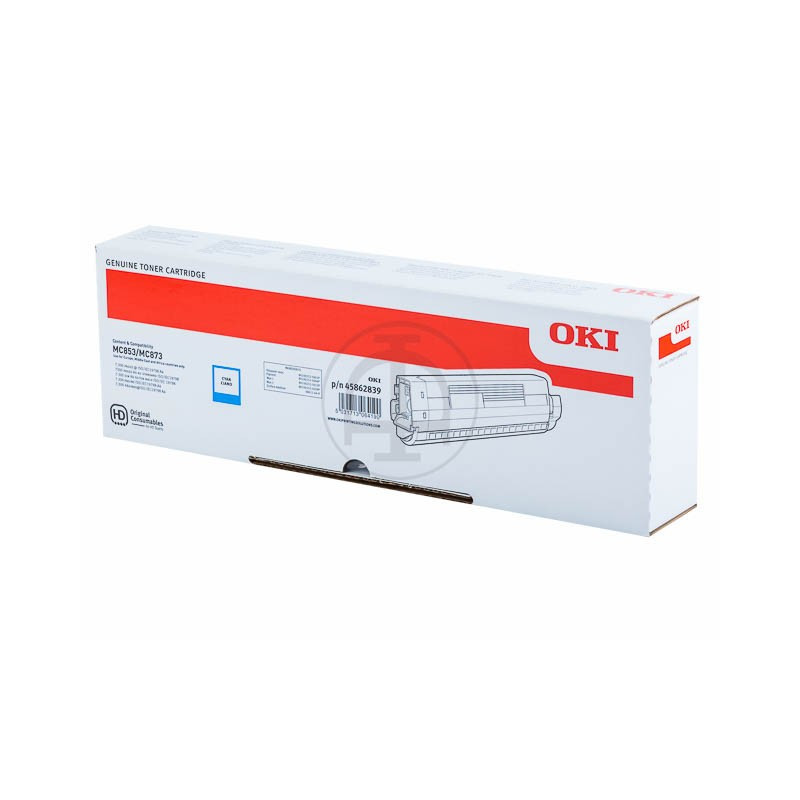 Toner OKI MC873 Cyan