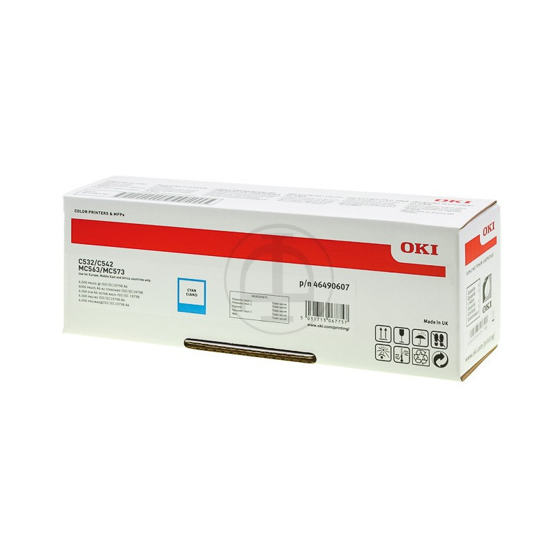 Toner OKI C532 HC Cyan