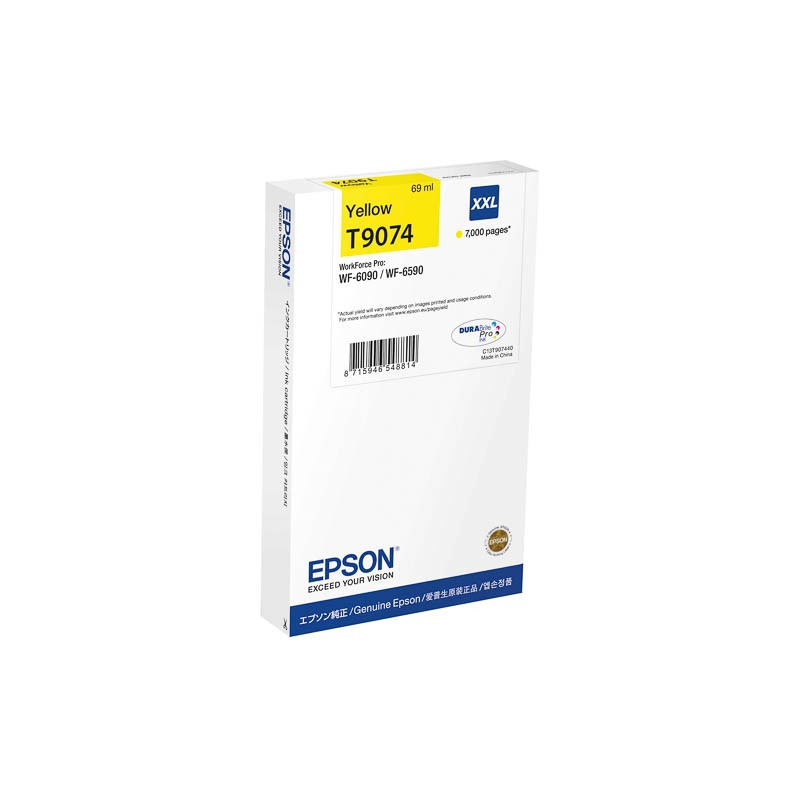 Cartouche d'encre Epson T9074 XXL Jaune